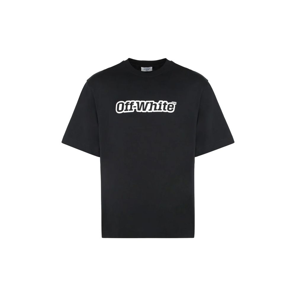 Off-White Black Cotton T-Shirt | Regal Royce