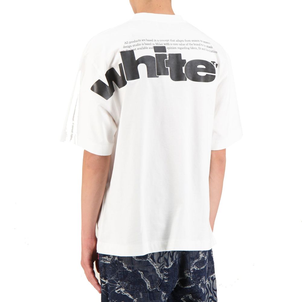 Off-White White Cotton T-Shirt | Regal Royce