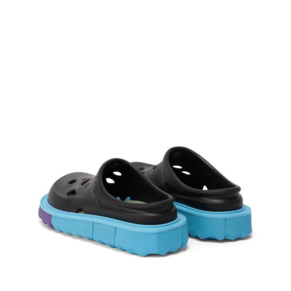 Off-White Black Rubber Slippers | Regal Royce
