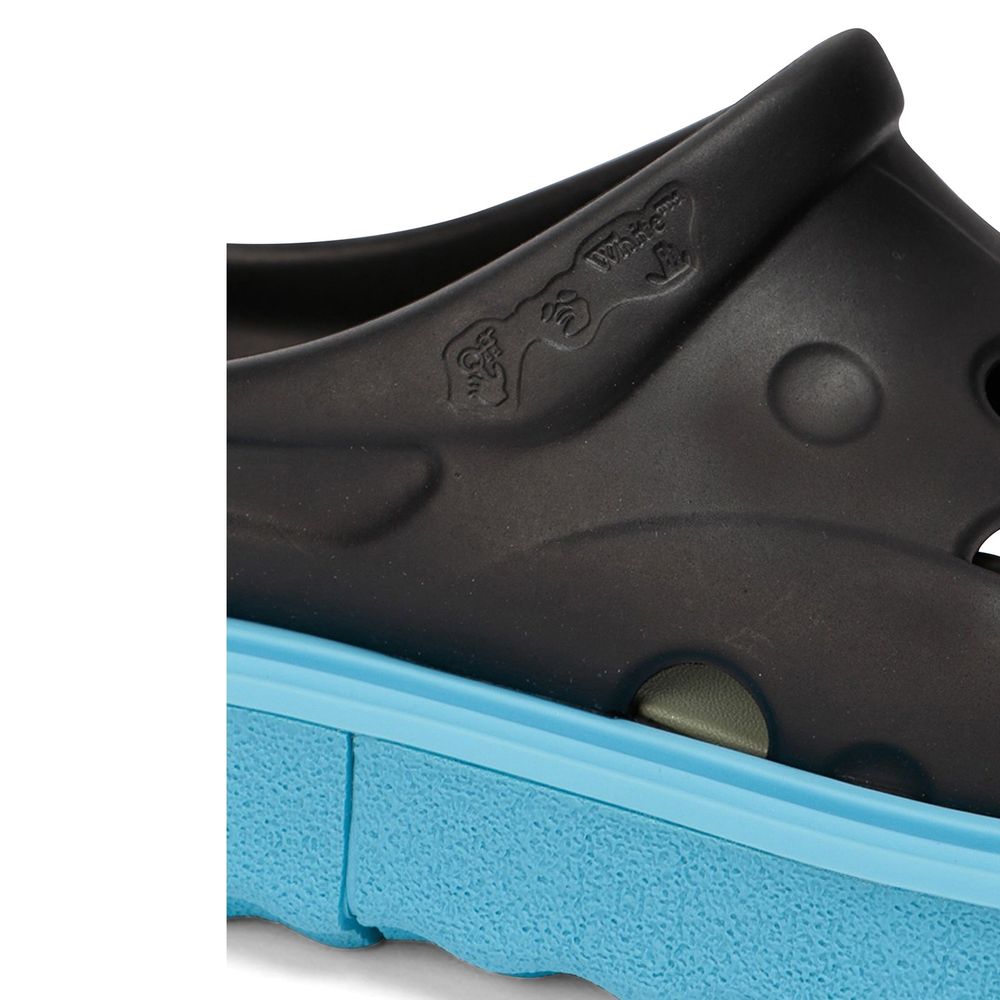 Off-White Black Rubber Slippers | Regal Royce