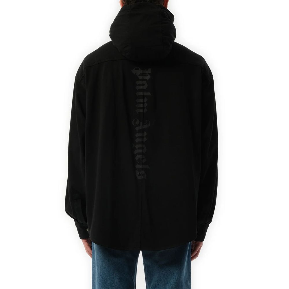 Palm Angels Black Denim Shirt | Regal Royce