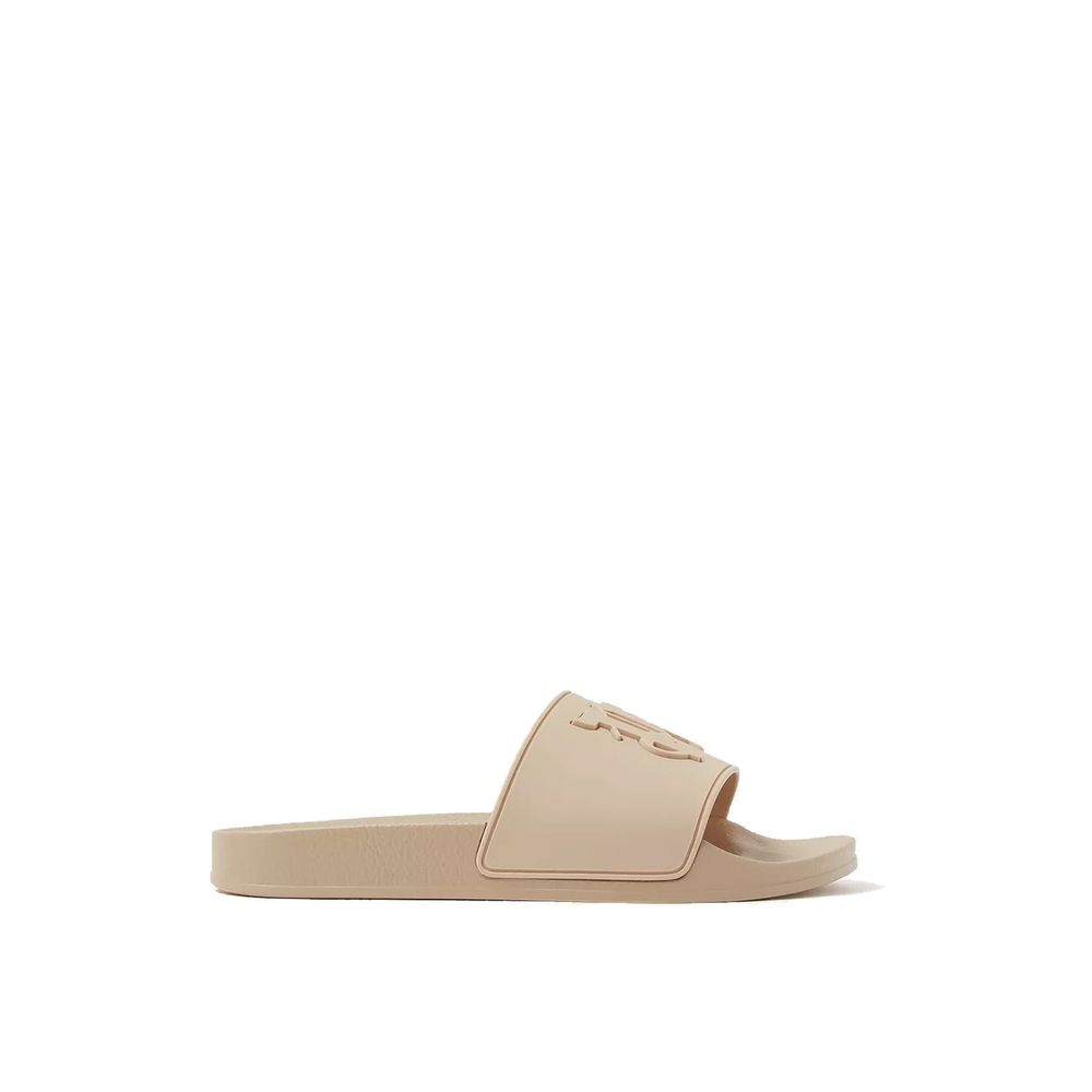 Palm Angels Beige Rubber Slides | Regal Royce