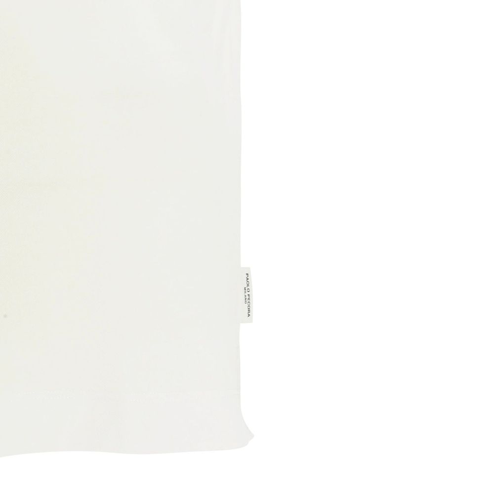Paolo Pecora Milano White Cotton T-Shirt | Regal Royce