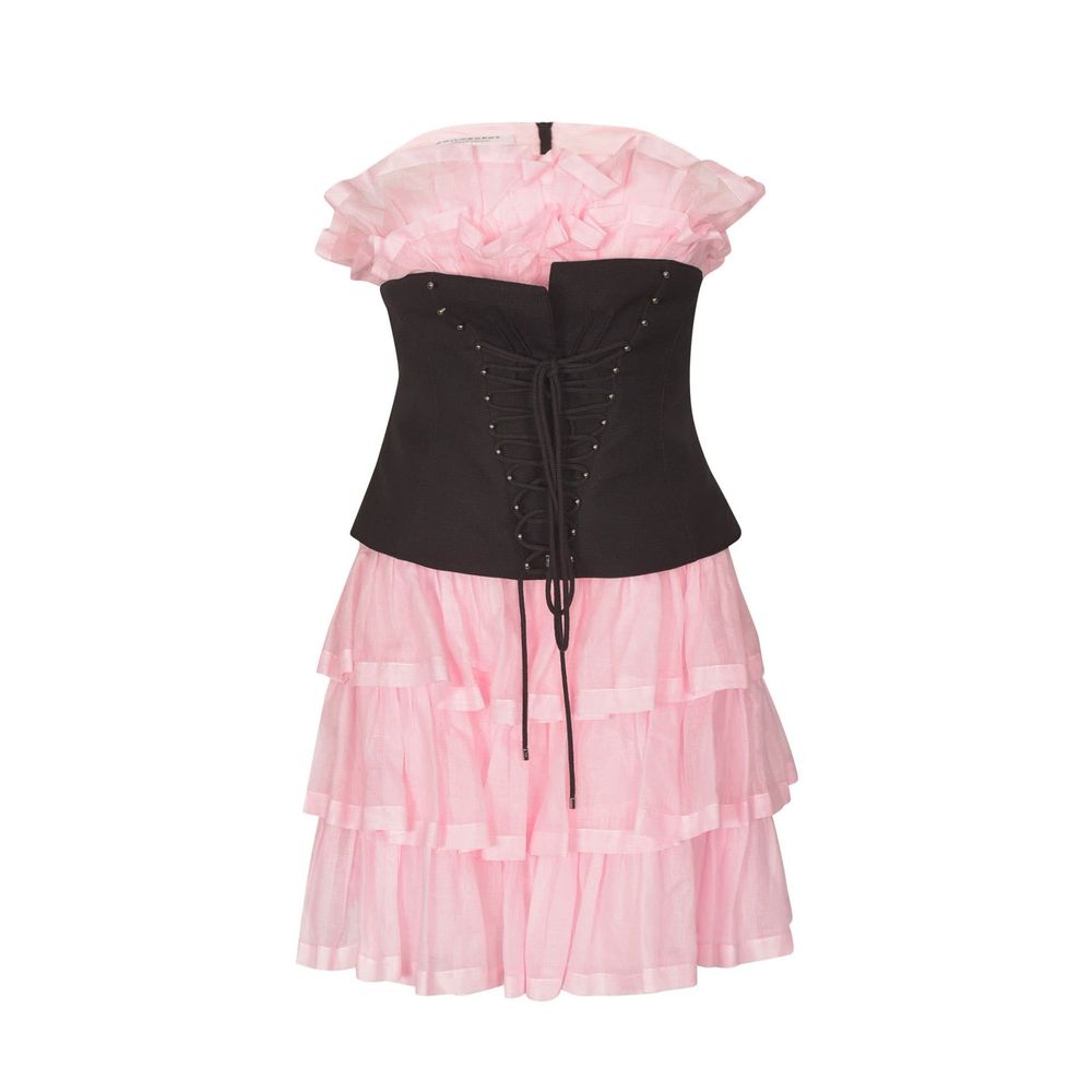 Philosophy di Lorenzo Serafini Multicolor Cotton Cocktail Dress | Regal Royce