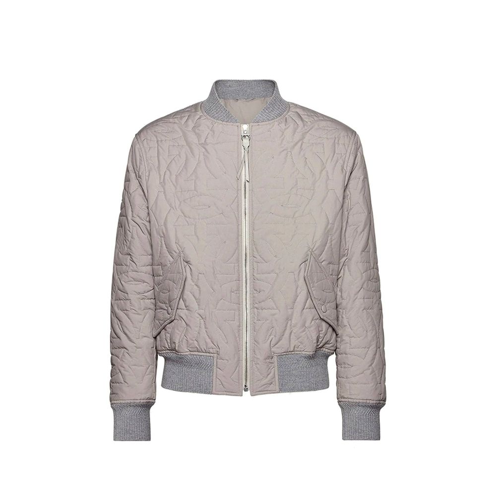 Salvatore Ferragamo Gray Polyester Bomber | Regal Royce