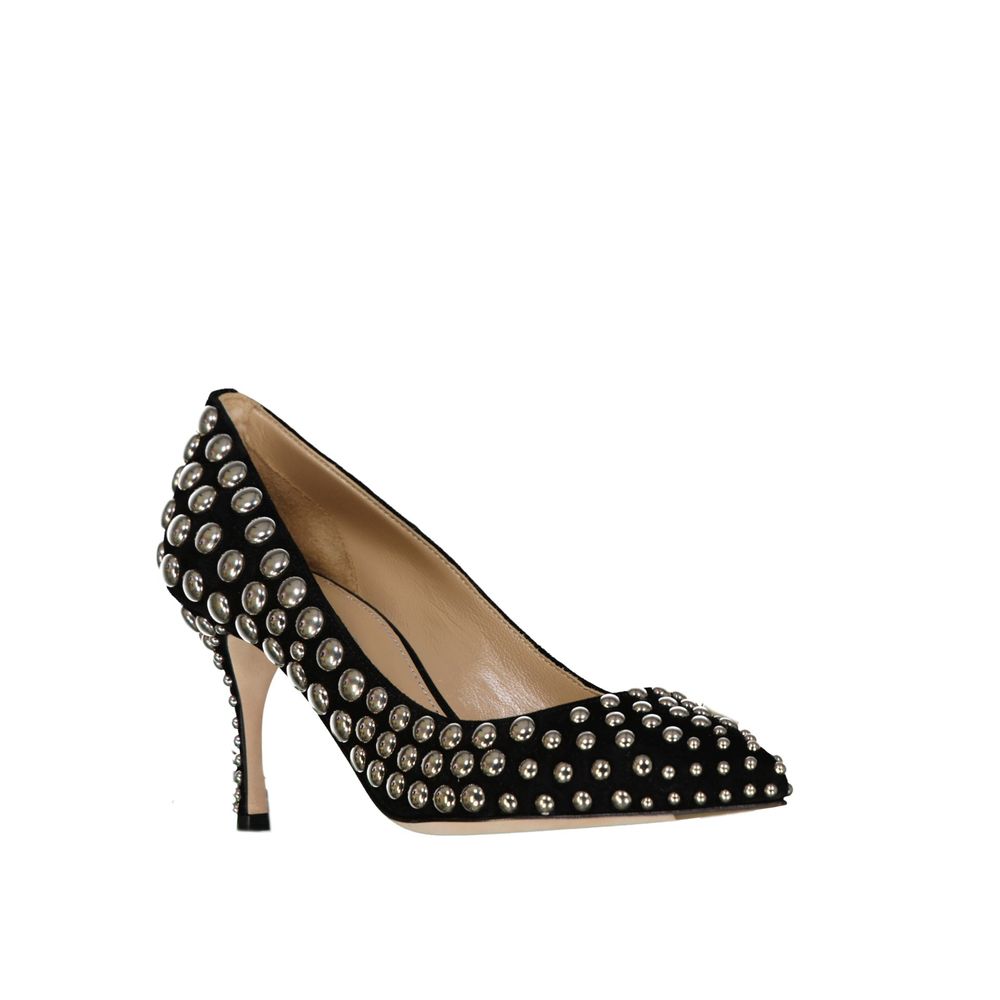 Sergio Rossi Black Calfskin High Heel Pumps | Regal Royce