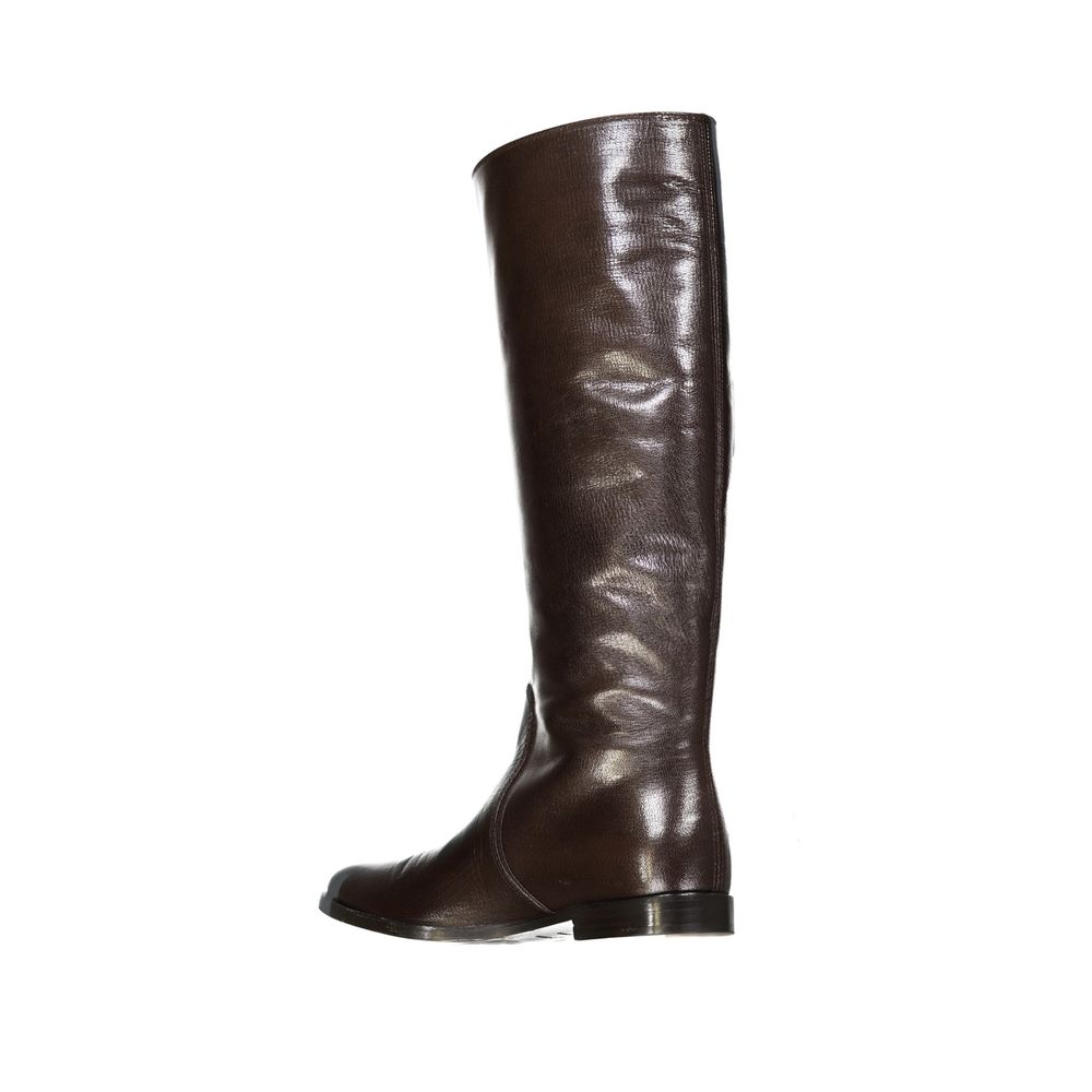 Sergio Rossi Brown Calfskin Boots | Regal Royce