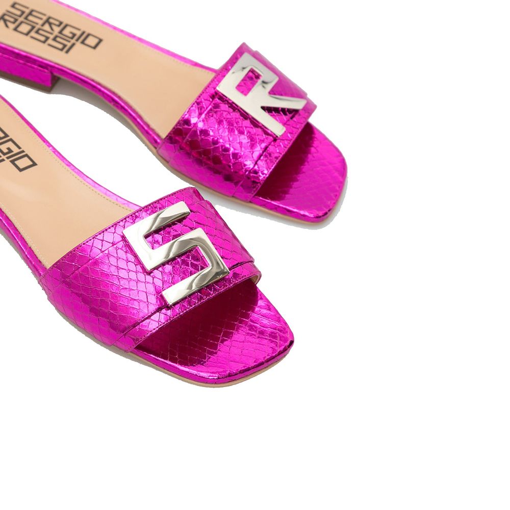 Sergio Rossi Multicolor Calfskin Platform Sandals | Regal Royce