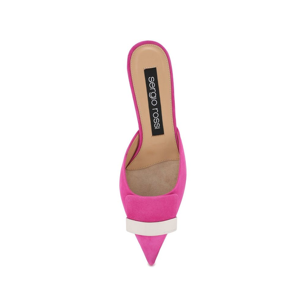 Sergio Rossi Multicolor Calfskin Mules | Regal Royce