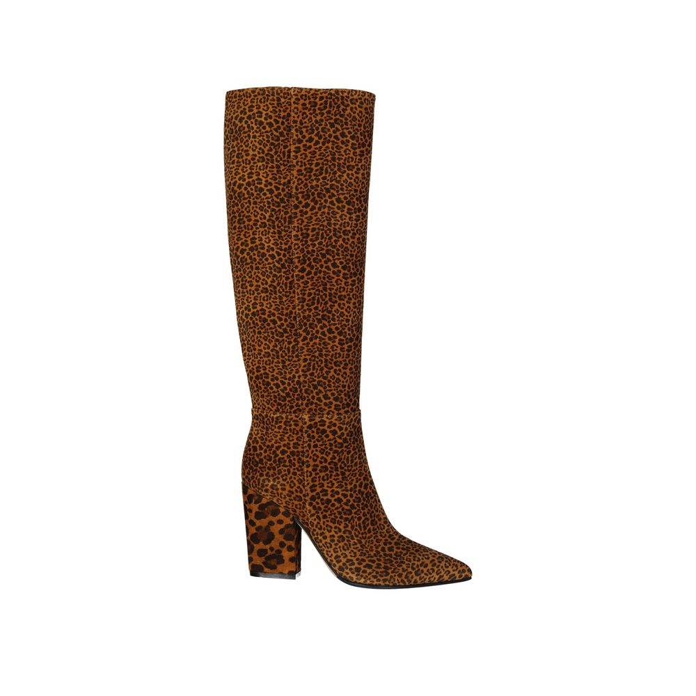 Sergio Rossi Brown Calfskin High Heel Boots | Regal Royce