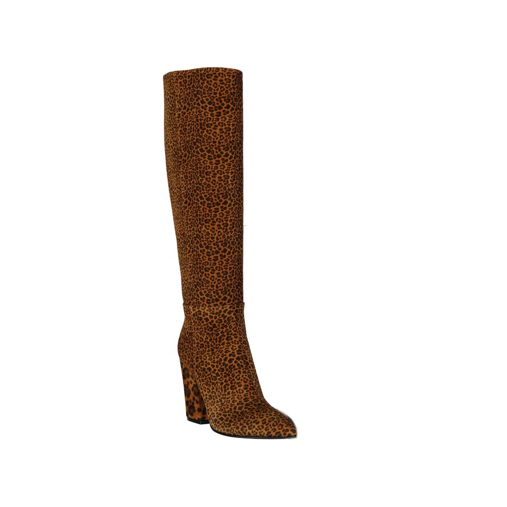 Sergio Rossi Brown Calfskin High Heel Boots | Regal Royce