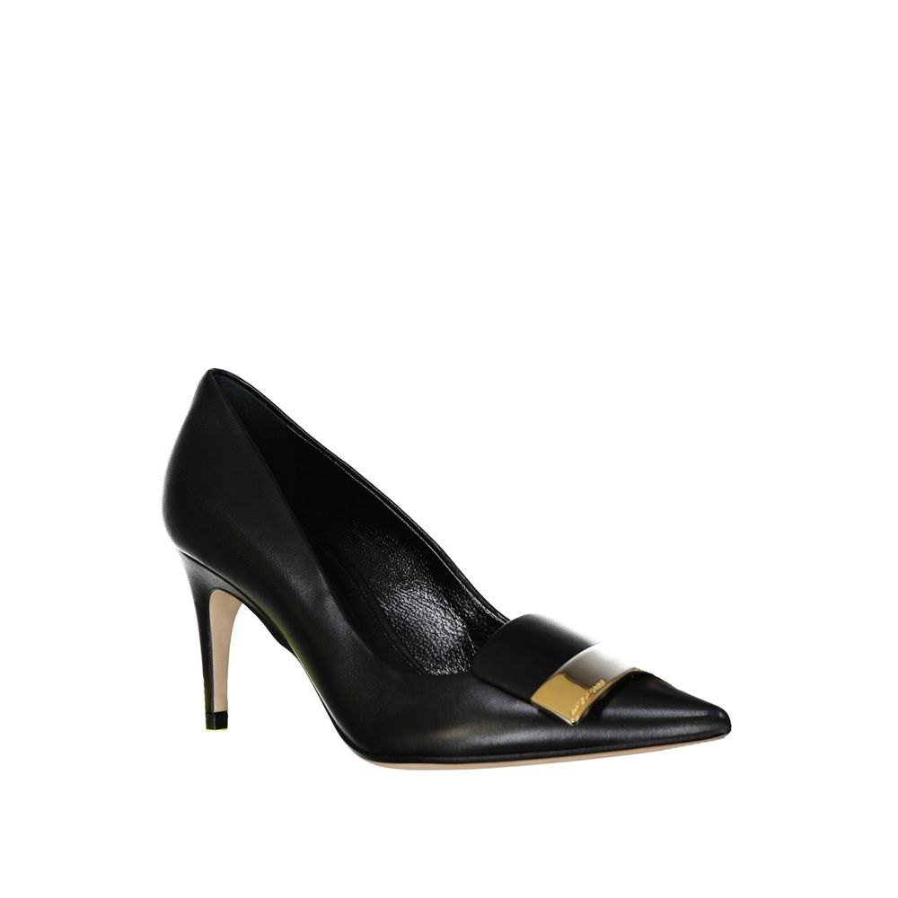 Sergio Rossi Black Calfskin High Heel Pumps | Regal Royce