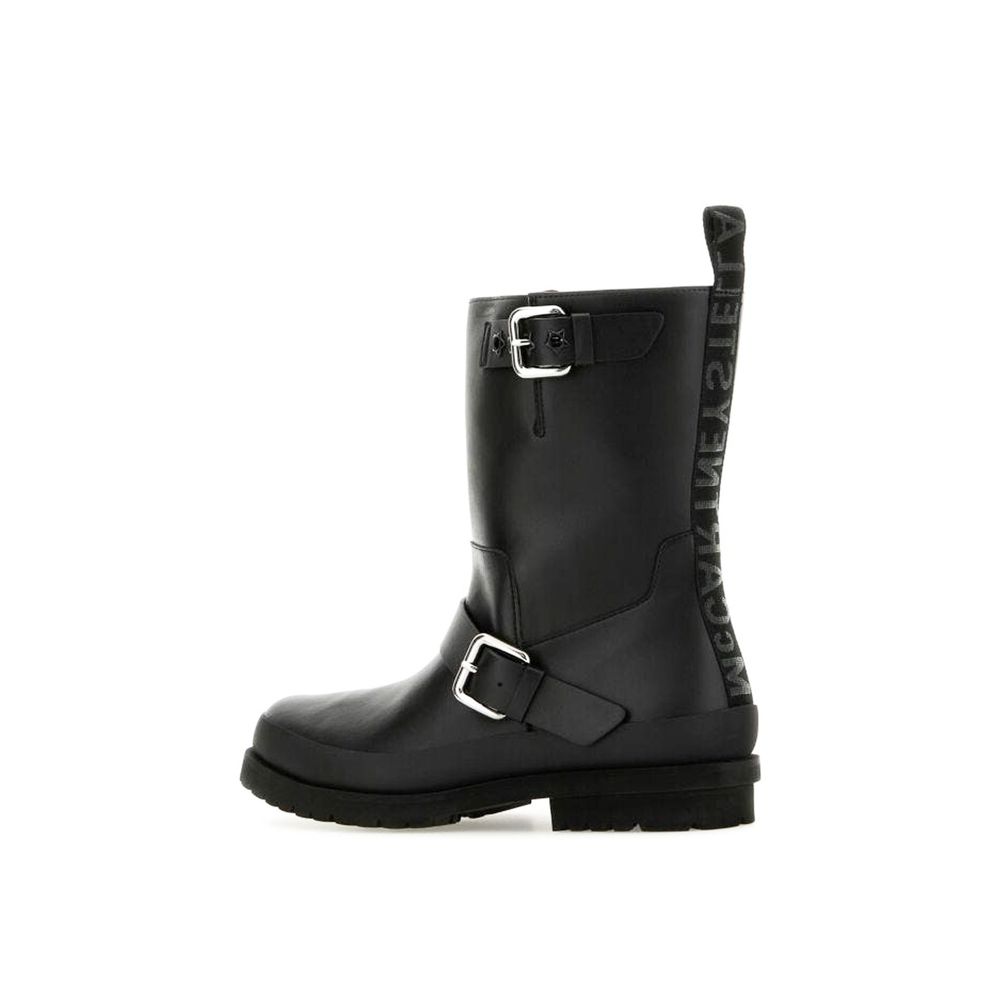 Stella McCartney Black Polyester Lace-Up Boots | Regal Royce