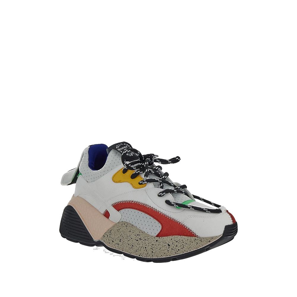 Stella McCartney White Vegan Leather Chunky Sneakers | Regal Royce