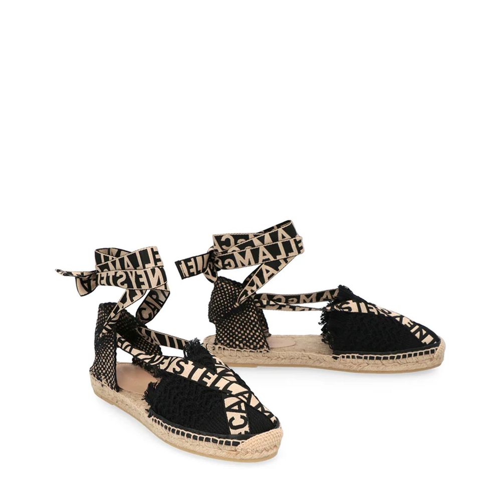 Stella McCartney Black Canvas Espadrilles | Regal Royce