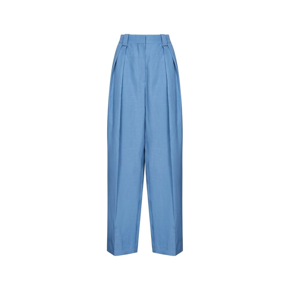 Stella McCartney Blue Linen Casual Pants | Regal Royce