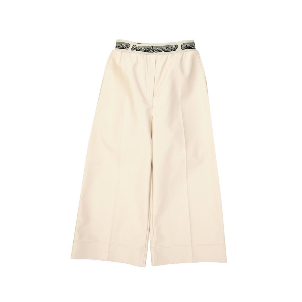 Stella McCartney Beige Viscose Cropped Pants | Regal Royce