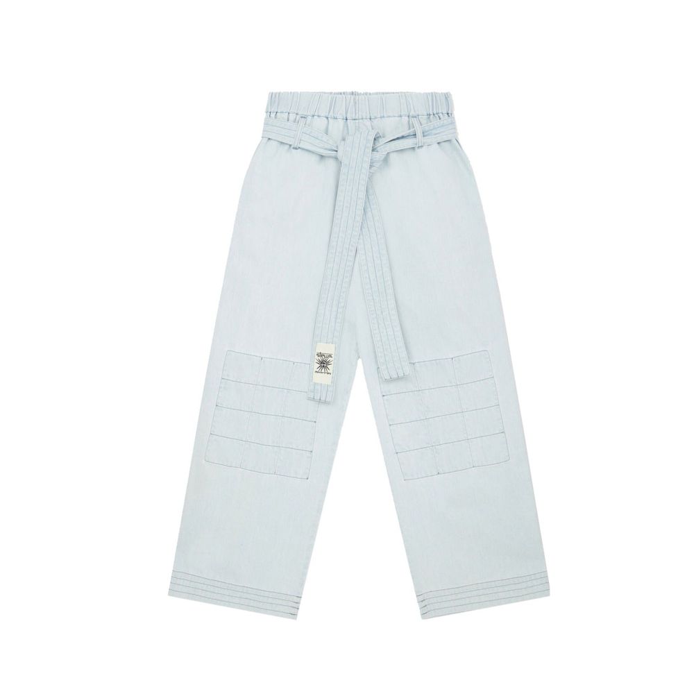 Stella McCartney Blue Cotton Casual Pants | Regal Royce