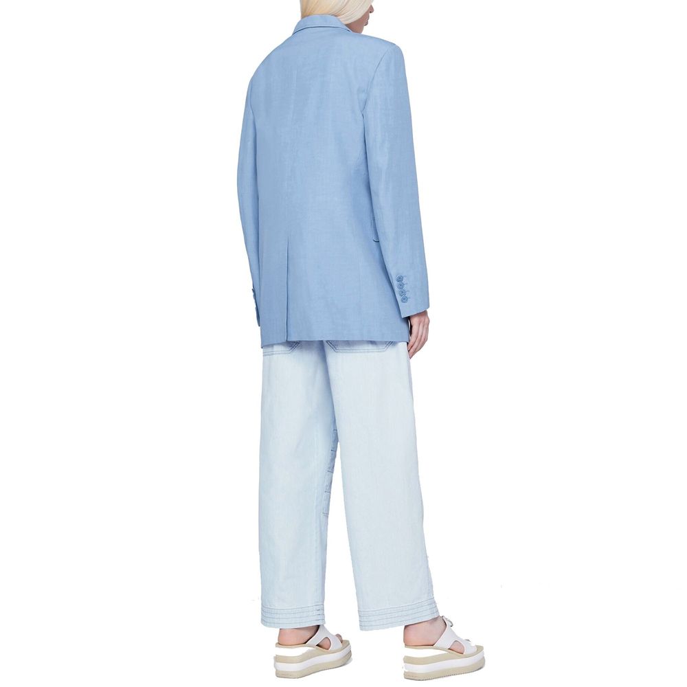 Stella McCartney Blue Cotton Casual Pants | Regal Royce