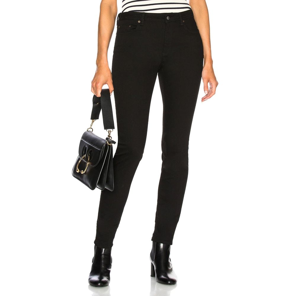 Acne Studios Black Cotton Skinny Jeans | Regal Royce