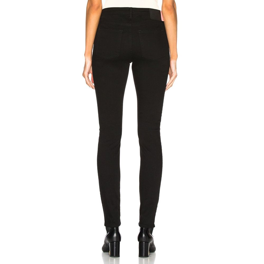 Acne Studios Black Cotton Skinny Jeans | Regal Royce