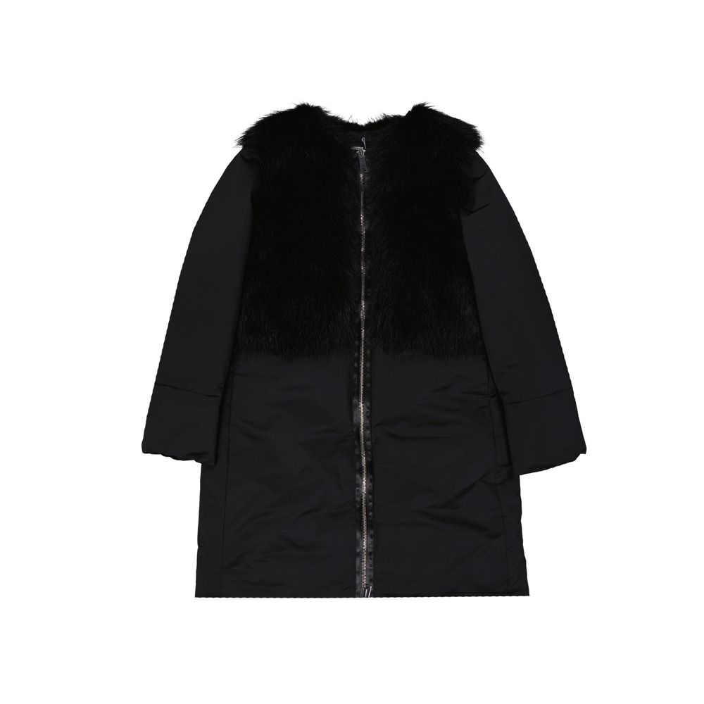 Add Black Polyester Coat | Regal Royce
