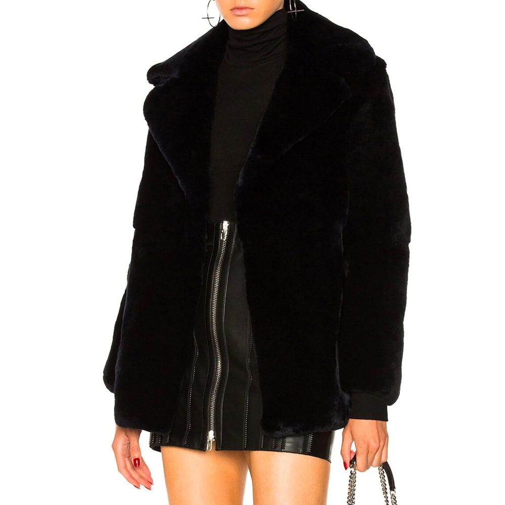Alberta Ferretti Blue Rabbit Fur Coat | Regal Royce