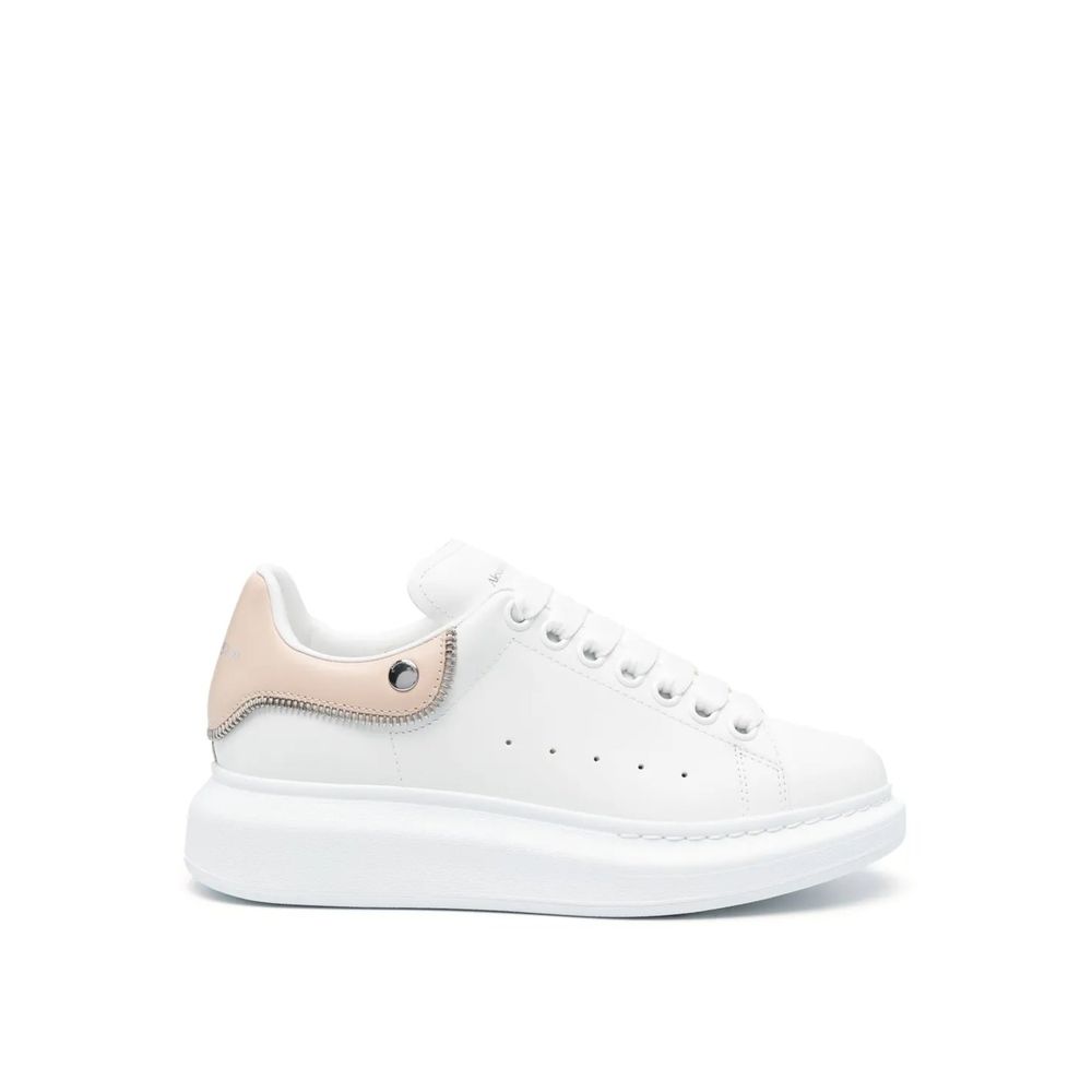 Alexander McQueen White Calfskin Platform Sneakers | Regal Royce