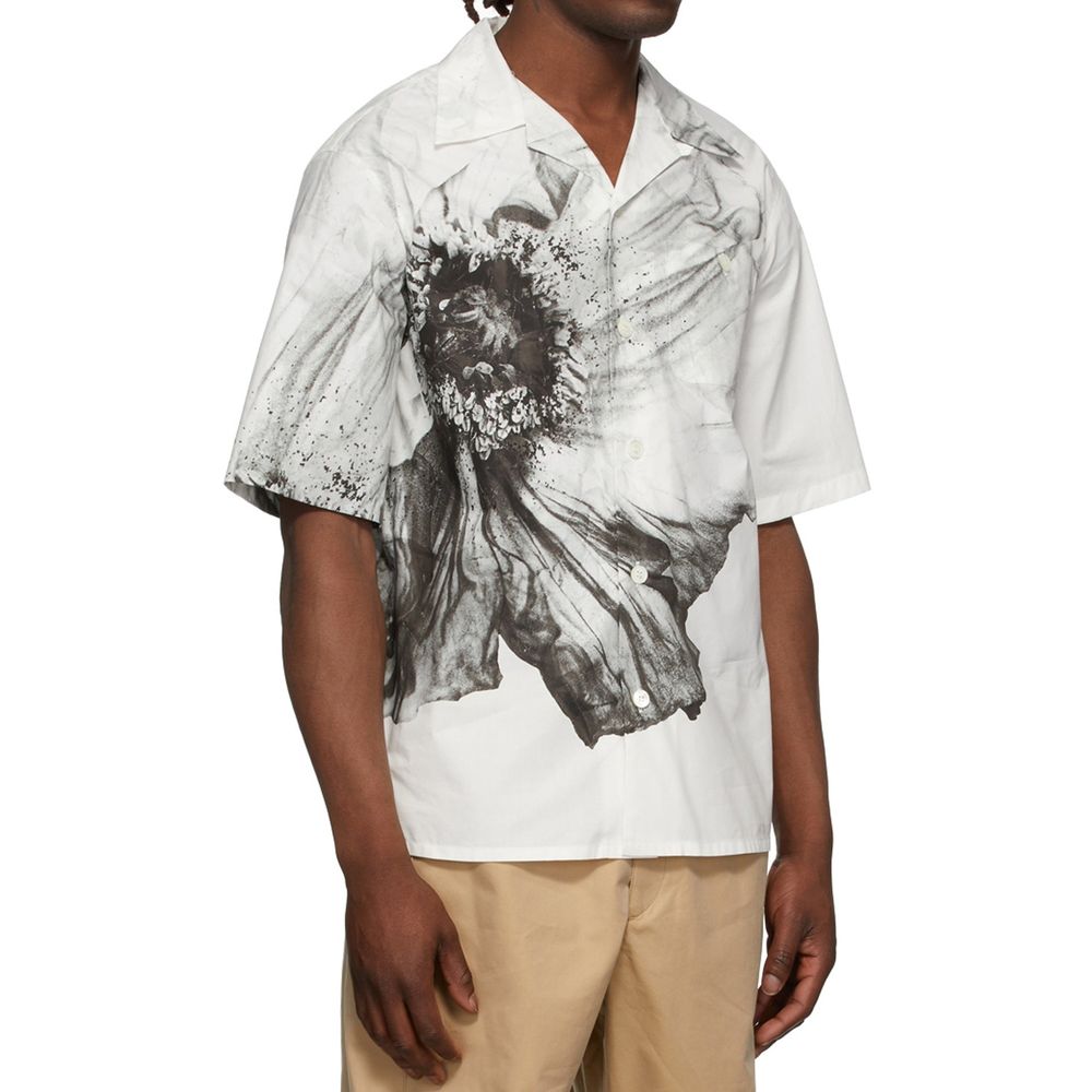 Alexander McQueen White Cotton Shortsleeve Shirt | Regal Royce