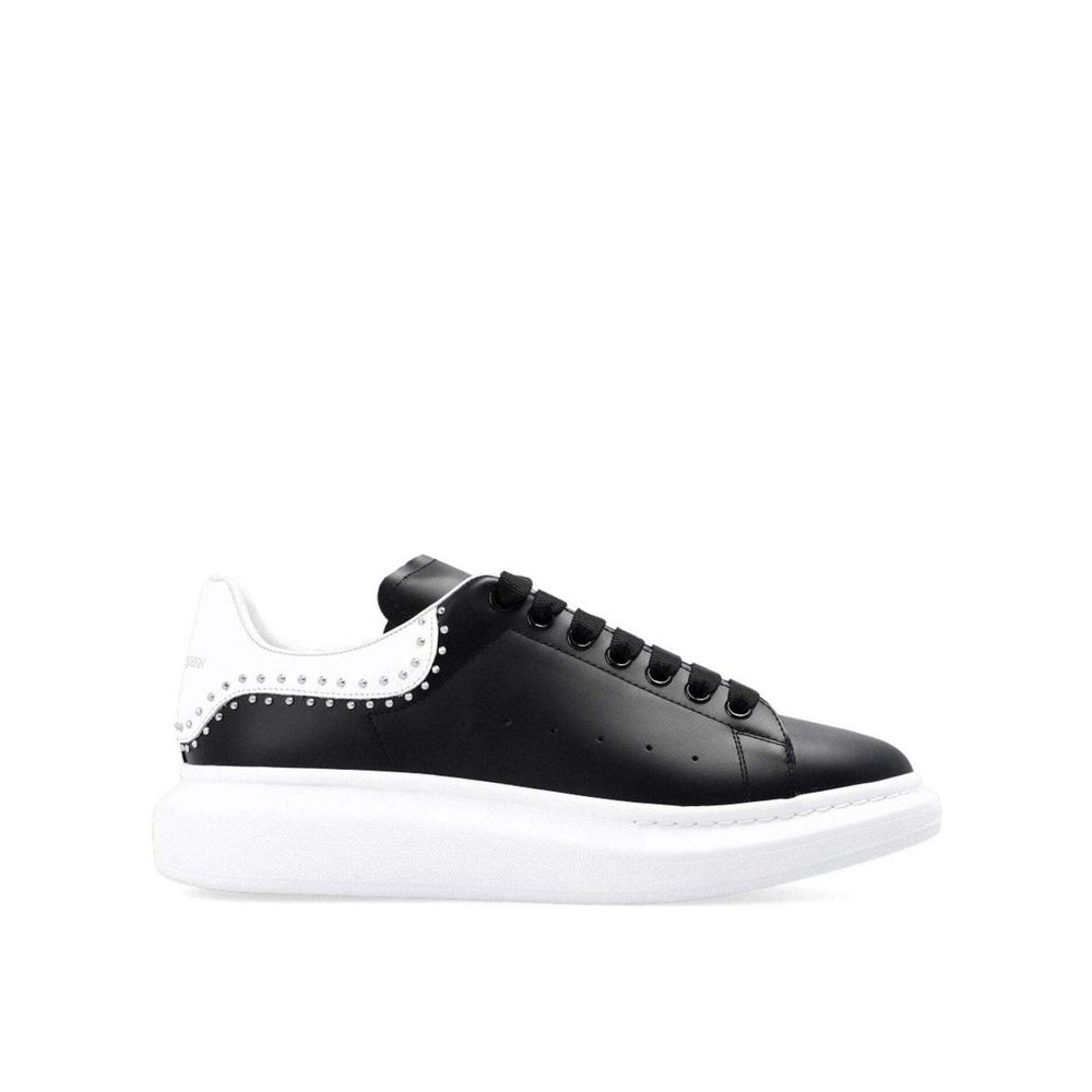 Alexander McQueen Black Calfskin Chunky Sneakers | Regal Royce