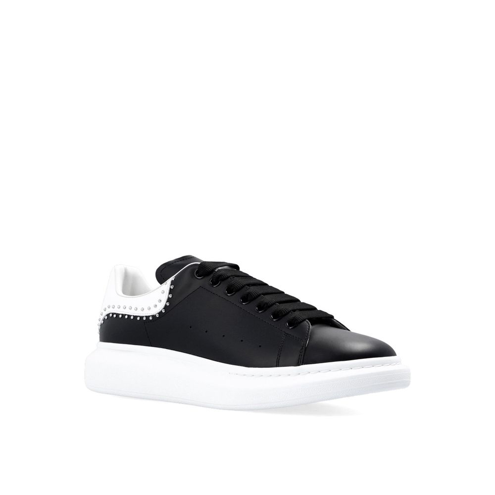 Alexander McQueen Black Calfskin Chunky Sneakers | Regal Royce
