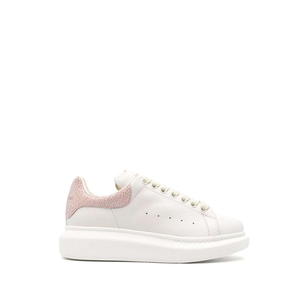 Alexander McQueen White Leather Platform Sneakers | Regal Royce