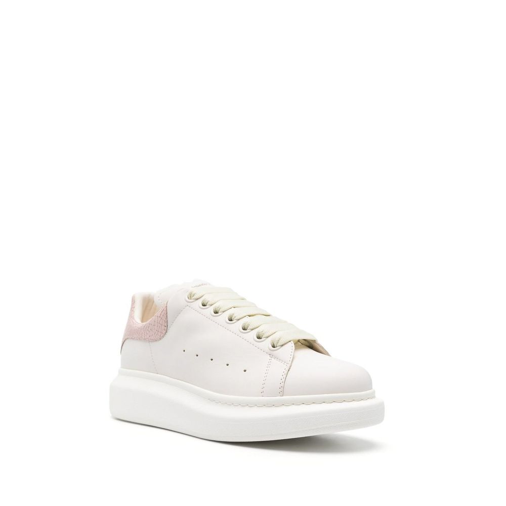 Alexander McQueen White Leather Platform Sneakers | Regal Royce