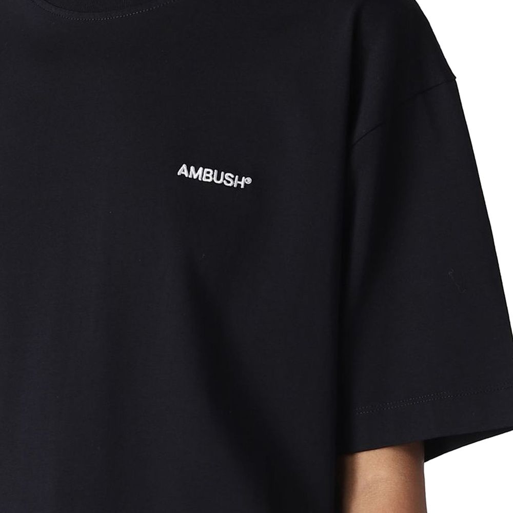 Ambush Black Cotton T-Shirt | Regal Royce