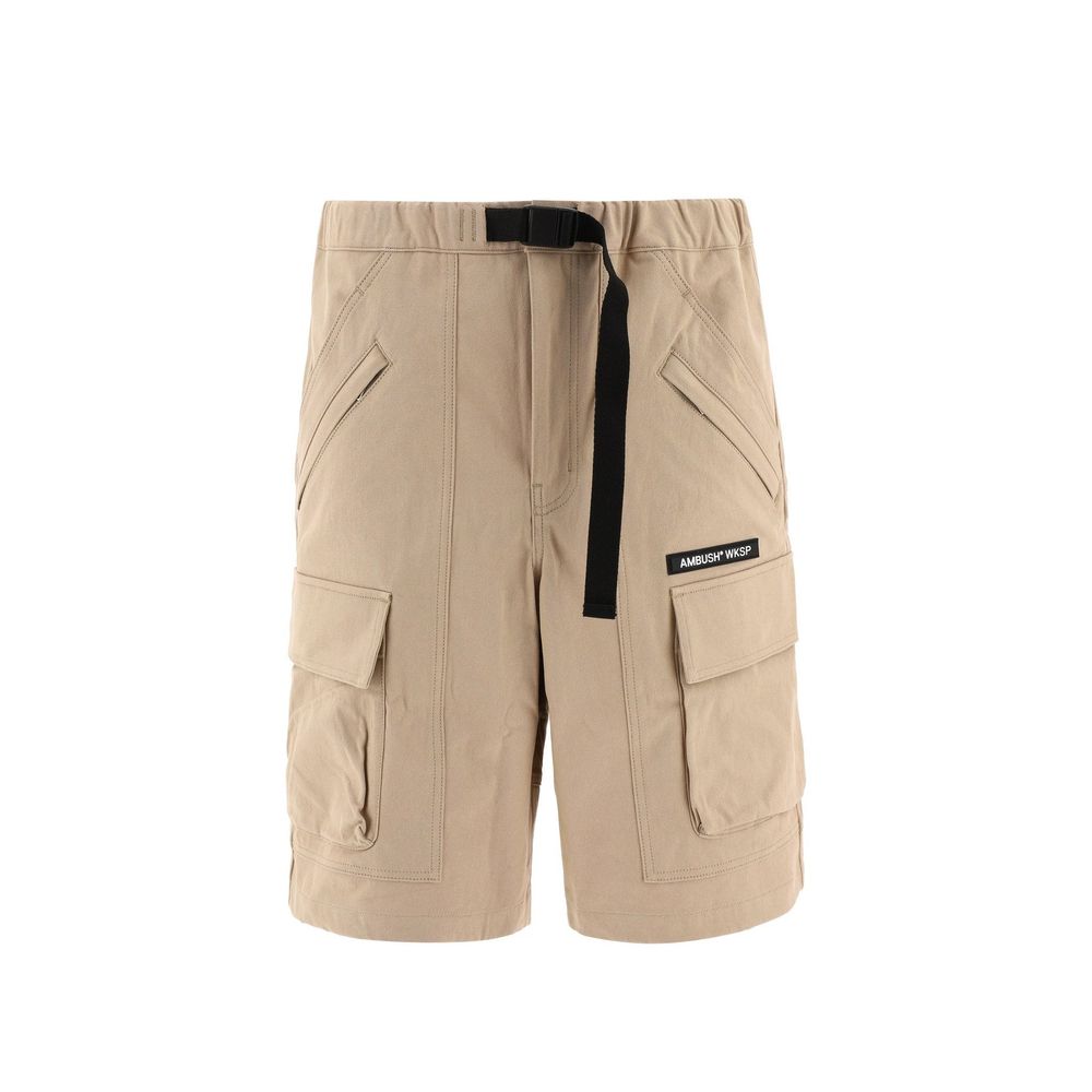 Ambush Beige Cotton Bermuda Shorts | Regal Royce