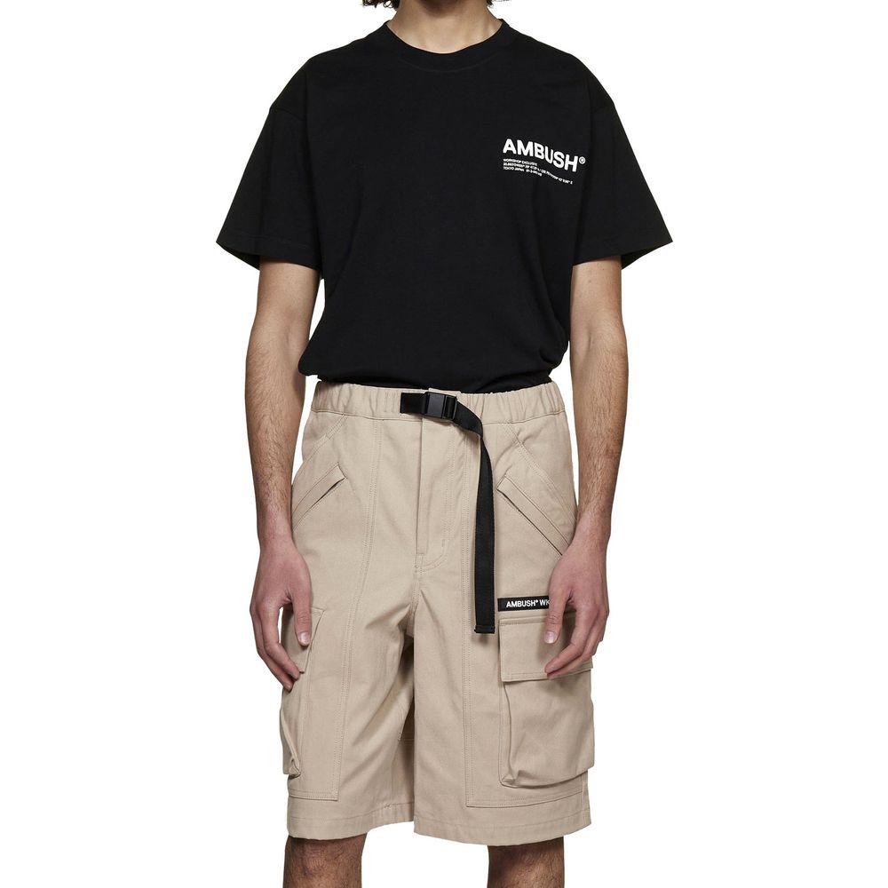Ambush Beige Cotton Bermuda Shorts | Regal Royce