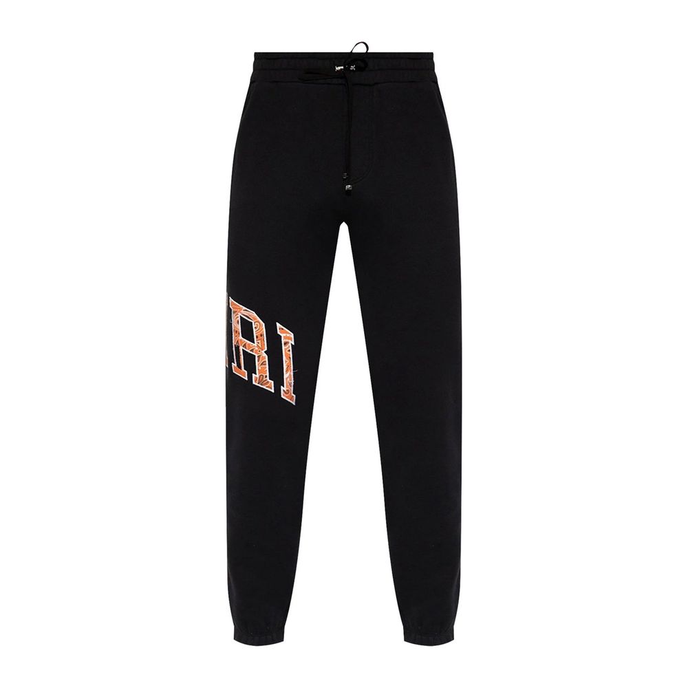 Amiri Black Cotton Joggers (Workout Pants) | Regal Royce