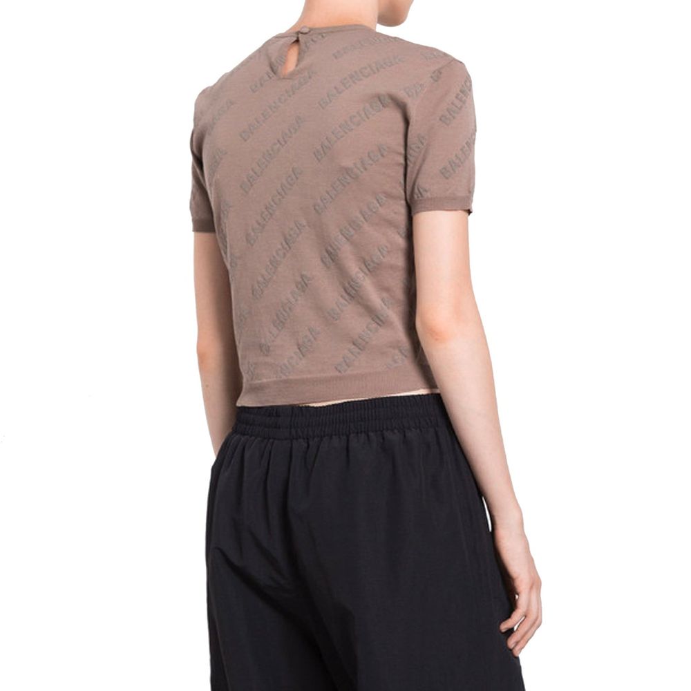 Balenciaga Brown Cotton Tank Tops | Regal Royce
