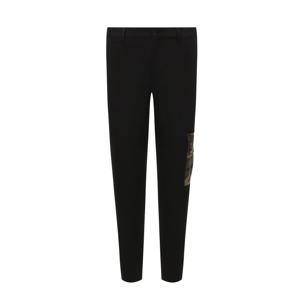 Dolce & Gabbana Black Cotton Cargo Pants | Regal Royce