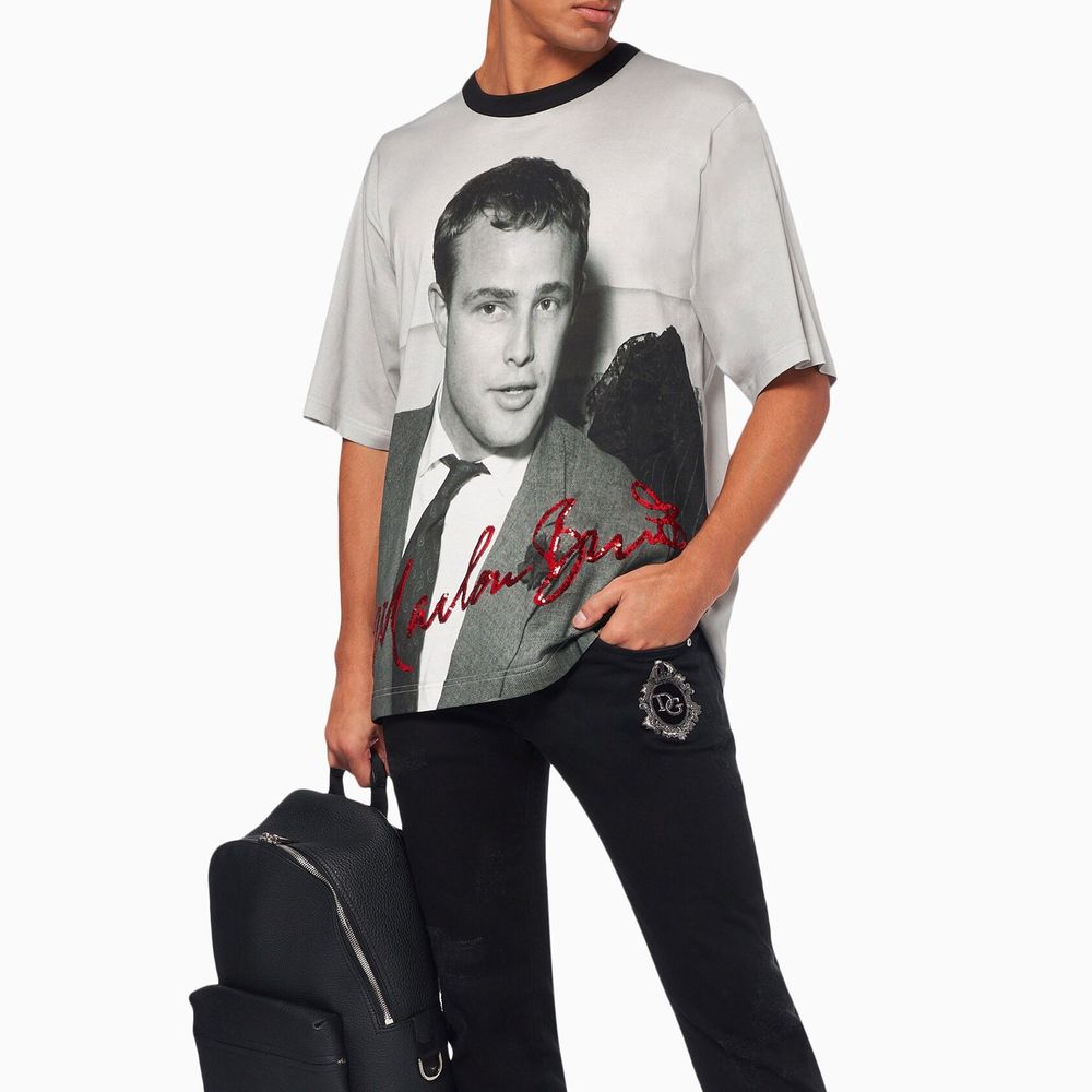 Dolce & Gabbana Black Cotton T-Shirt | Regal Royce