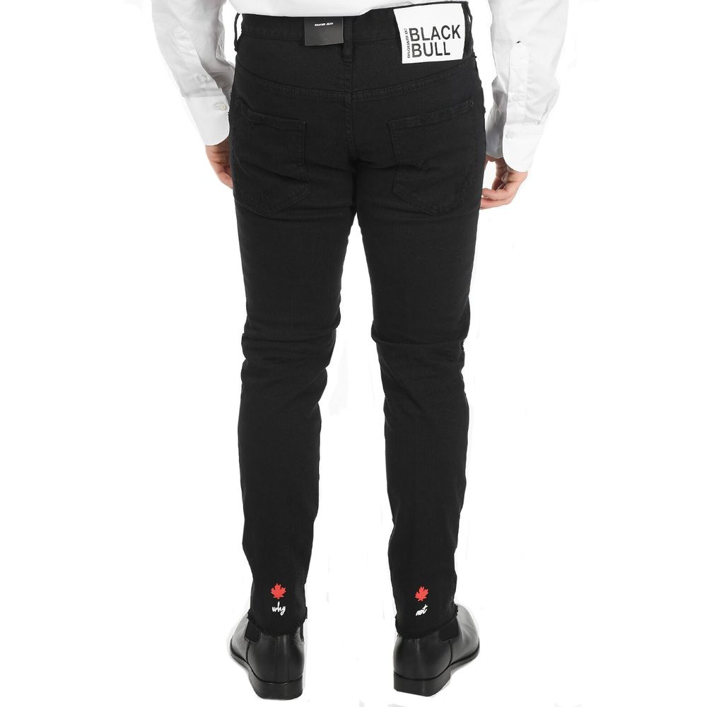 Dsquared² Black Cotton Skinny Jeans | Regal Royce