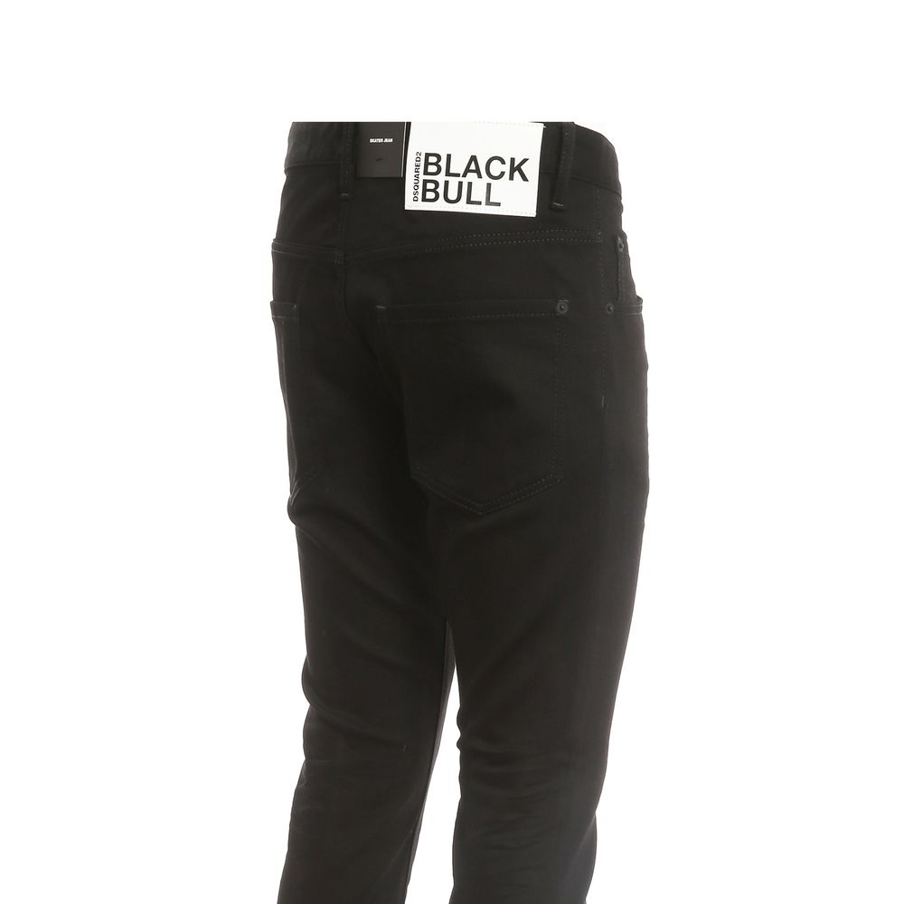 Dsquared² Black Cotton Skinny Jeans | Regal Royce