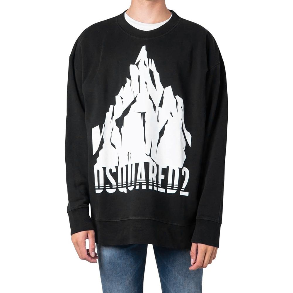 Dsquared² Black Cotton Sweatshirt | Regal Royce