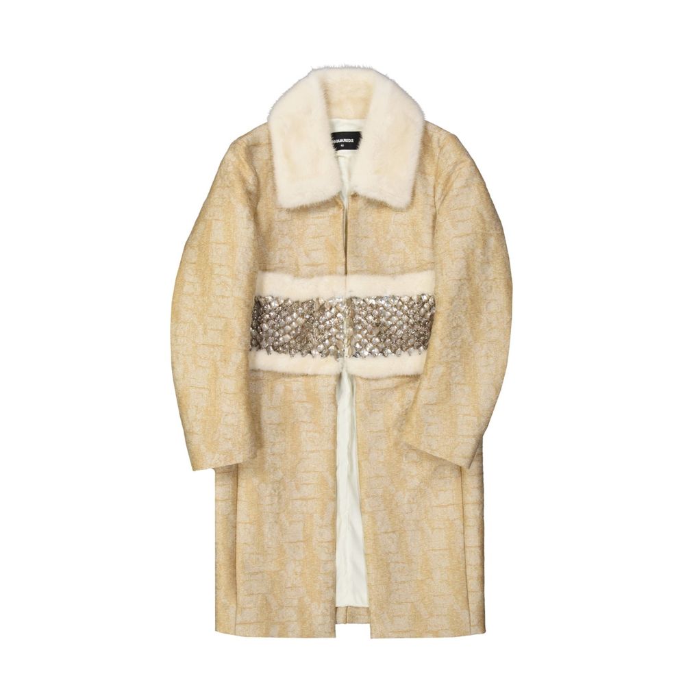 Dsquared² Beige Polyamide Coat | Regal Royce