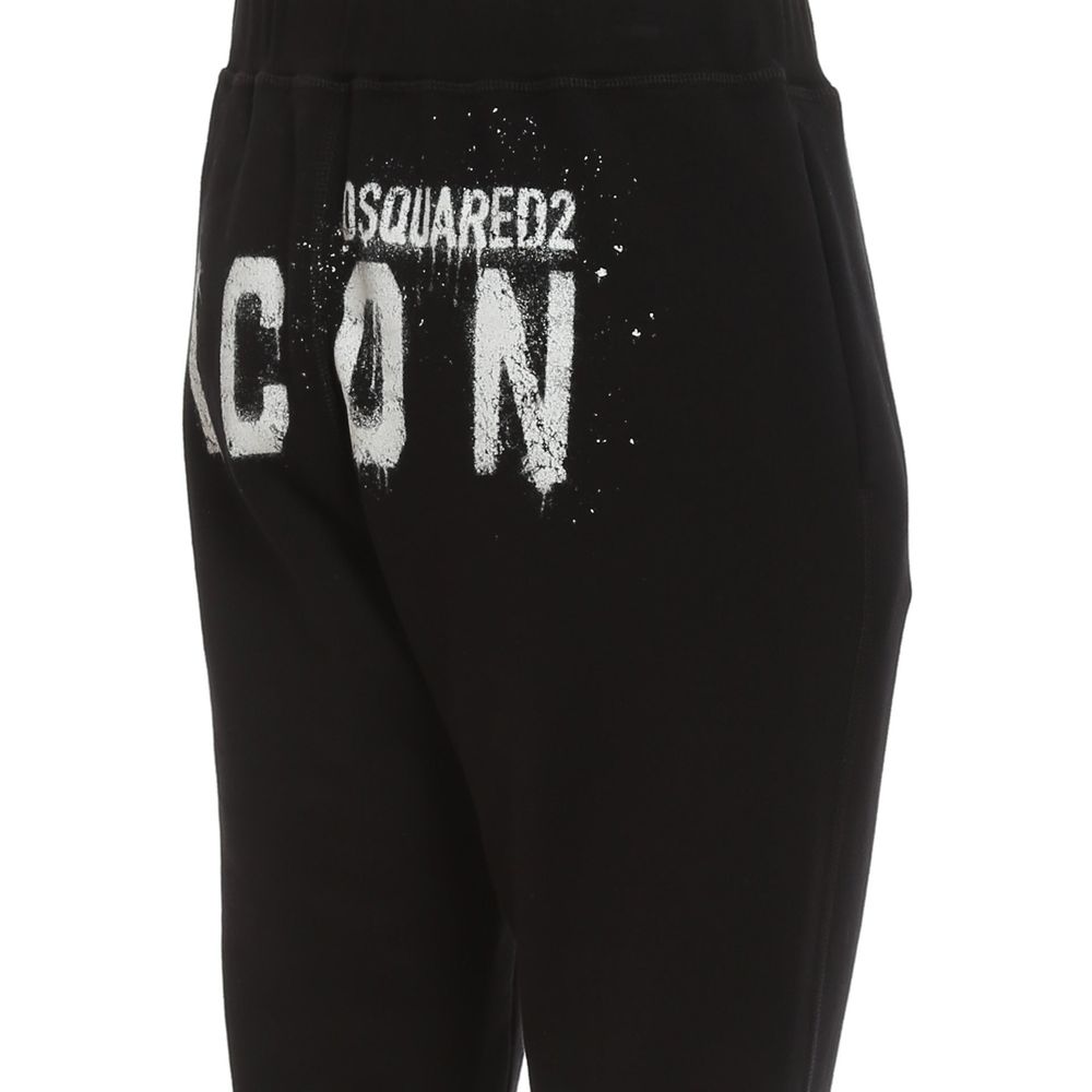 Dsquared² Black Cotton Joggers (Workout Pants) | Regal Royce
