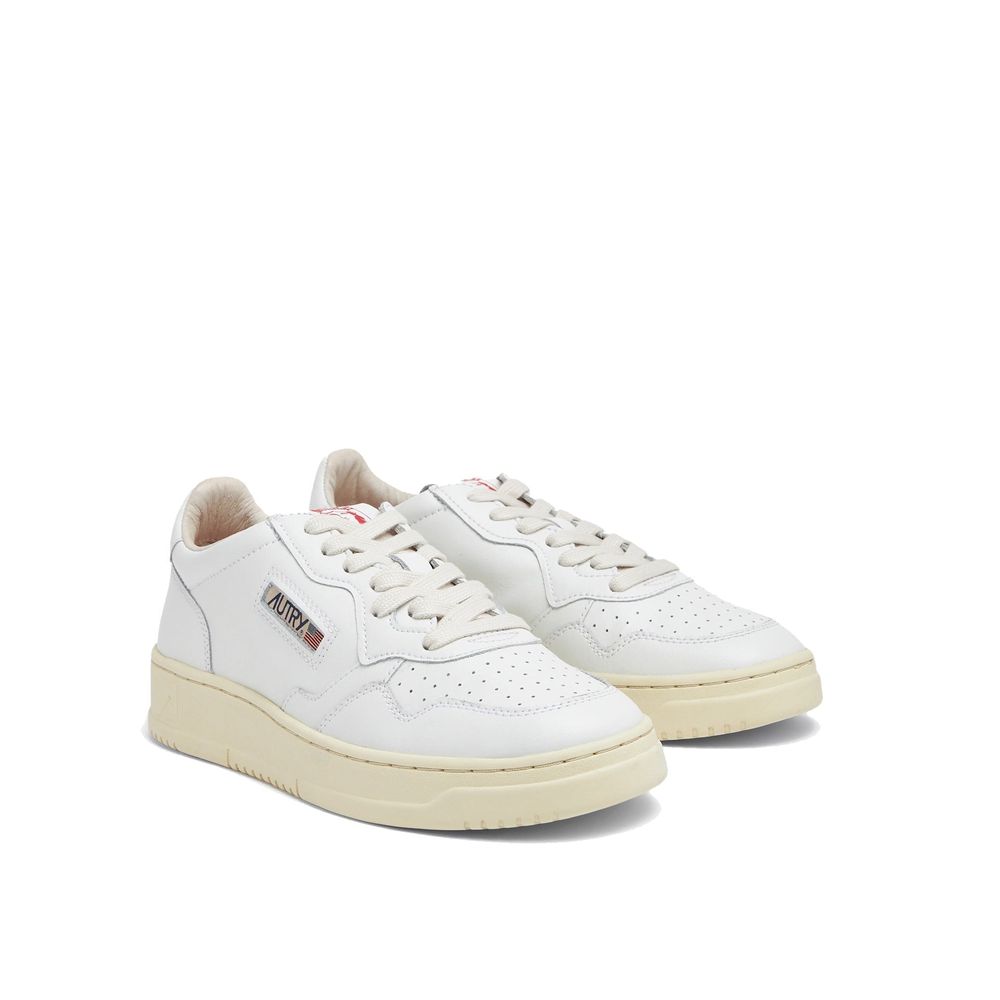 Autry White Leather Low Top Sneakers | Regal Royce
