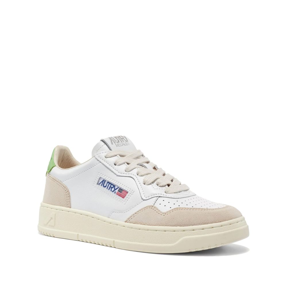 Autry White Leather Low Top Sneakers | Regal Royce
