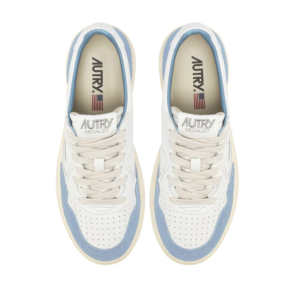 Autry White Leather Low Top Sneakers | Regal Royce