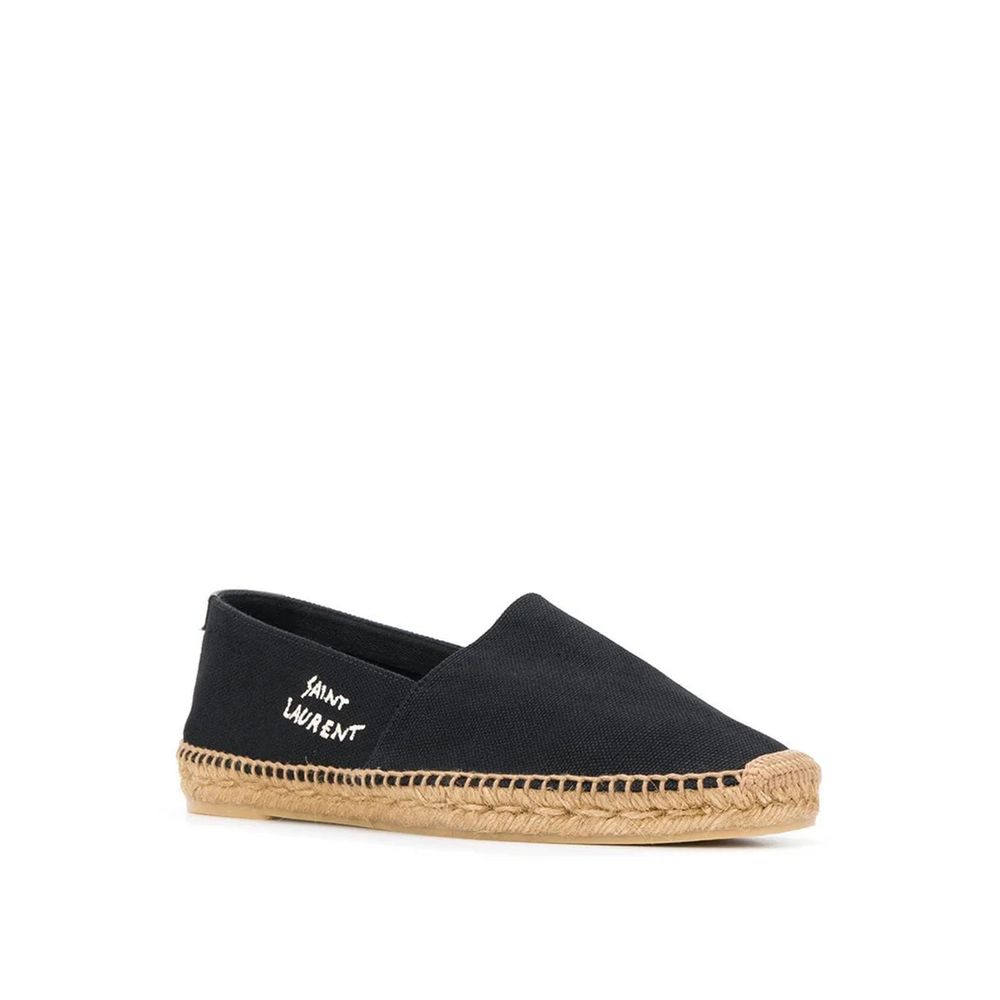 Saint Laurent Black Canvas Espadrilles | Regal Royce
