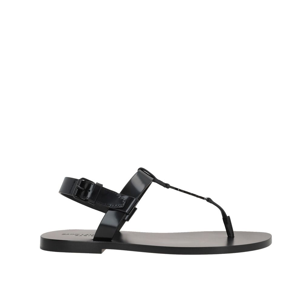 Saint Laurent Black Calfskin Sandals | Regal Royce